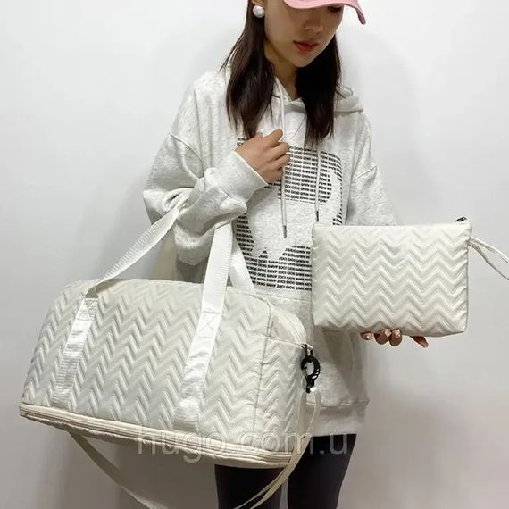 Жіноча дорожня сумка-клатч 48х28х24см XPRO XL-942 Білий (23457275603_332) | Зображення 3