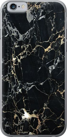 Чехол на iPhone 6 Черный мрамор "3846u-45-17620"