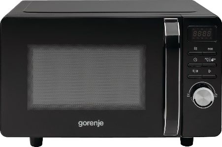 Мікрохвильова піч Gorenje, 20л, електр. управл., 700Вт, гриль, дисплей, чорний (MO20S4BC)
