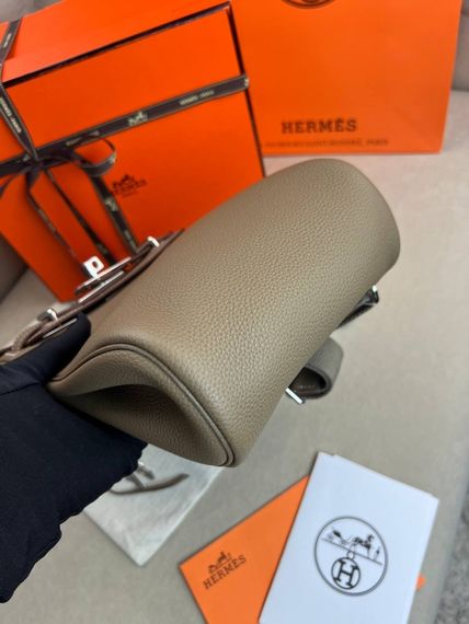 Месенджер бежевий Hermes Hac a Dos PM Beige c886 | Зображення 6