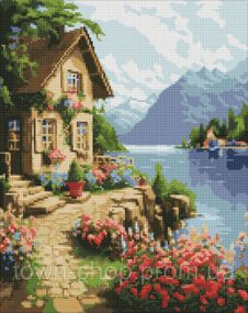 Алмазная мозаика "Домик садовницы" ©art_selena_ua AMO7747 40х50 см