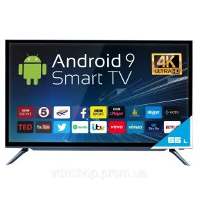 Телевизор Android TV 55" дюйма Android T2 FULL HD USB/HDMI wi-fi