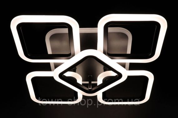 Люстра потолочная LED с пультом A2400/4+1S-RGB-bk Черный 11х41х55 см. | Зображення 3