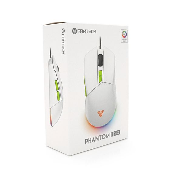 Ігрова миша провідна PHANTOM II VX6, 7 кнопок, 400-7200 DPI, Led Lighting RGB, 1,8м, Windows XP/Vista/Win7/8/10/11 Mac OS X, | Зображення 2