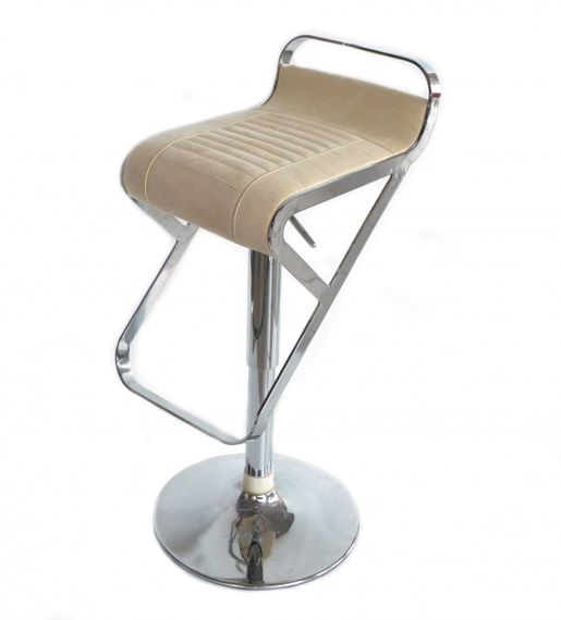 Стул для бара на одной хромированной ножке UD1H | Зображення 1