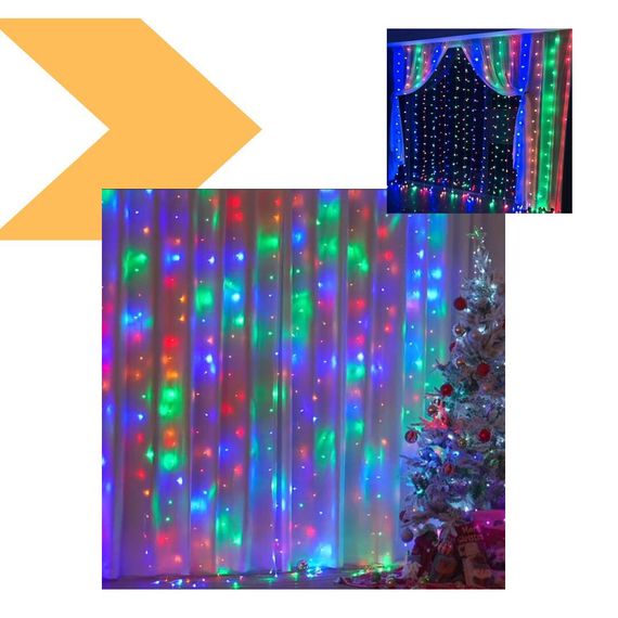 Гірлянда-штора теплий білий XPRO 2x2M 160L (46830-2х2м_230) | Зображення 1