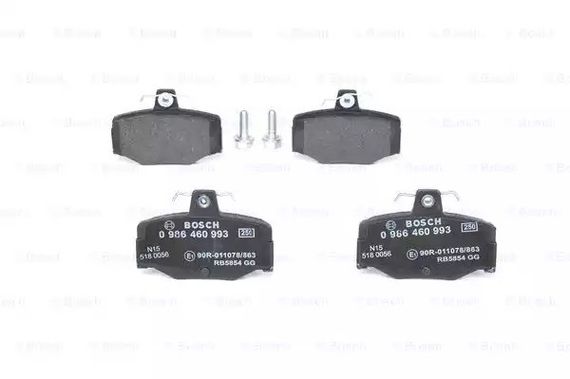 Колодки гальмівні дискові NISSAN ALMERA задн.  BOSCH (0986460993) | Зображення 2