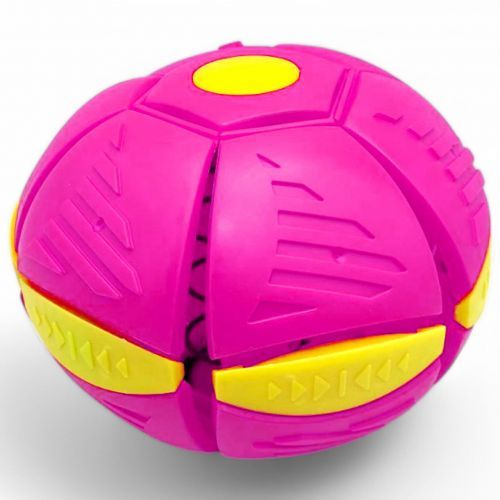 Мʼяч-трансформер, зі світлом "Flat Ball Disc: Мʼячик-фризбі", рожевий