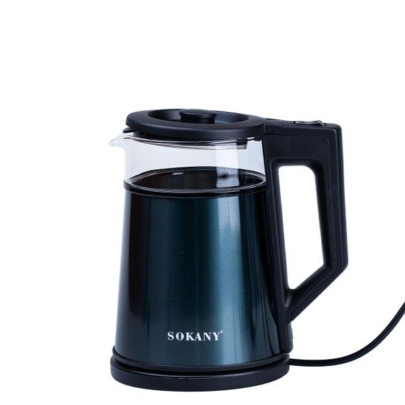 Электрочайник с автоматическим отключением 1.7 л Sokany дисковый бытовой 2000 Вт SK-SH-1076B | Зображення 3