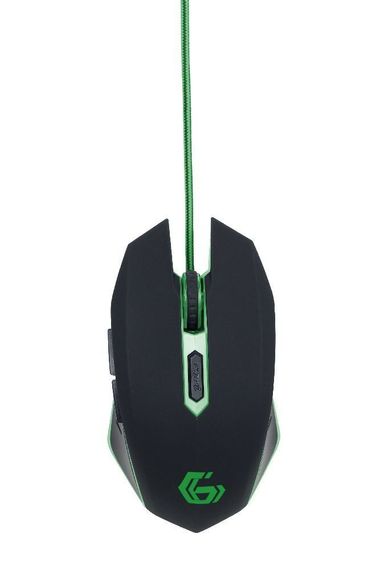 Оптична ігрова мишка Gembird MUSG-001-G, USB інтерфейс, зелений колір | Зображення 2
