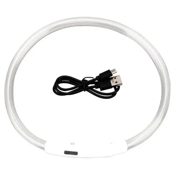 Універсальний нашийник, що світиться, для собак Trox TR-50 Прозорий