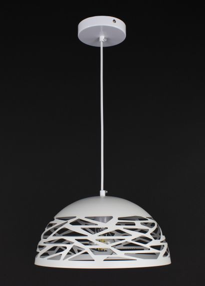 Люстра підвісна на 1 лампочку 27812 Білий 30-180х30х30 см. | Зображення 6