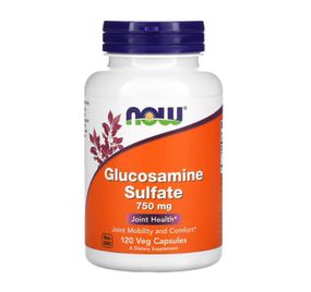 Глюкозамін NOW GLUCOSAMINE SULFATE 750mg 120 VCAPS