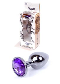 Анальна пробка  -Jawellery Dark Silver PLUGPurple