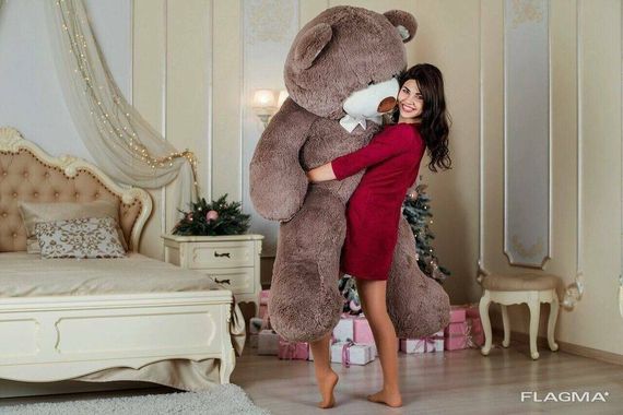 Большой плюшевый мишка Yarokuz Ричард 2 метра Капучино | Зображення 7