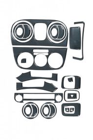 Декоративные накладки салона Карбон для Fiat Fiorino/Qubo 2008-2024 гг