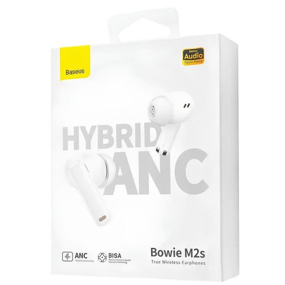 Беспроводные TWS наушники Baseus Bowie M2s (NGTW350102) Moon White | Зображення 3