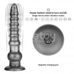 Вибратор - King Sized Vibrating Vibrax Slider 12.5" sexstyle | Зображення 4