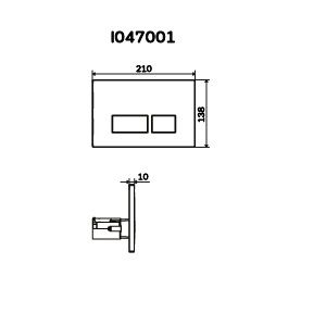 Панель змиву AM.PM Pro S I047001 | Зображення 1