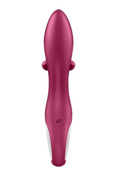 Вибратор кролик с тройным отростком Satisfyer Embrace me Berry, 2 мотора, диаметр 3,6 см Sex Aura | Зображення 5