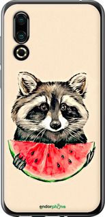 Чохол на Meizu 16S Єнотик з кавуном "4605u-1701-2448"