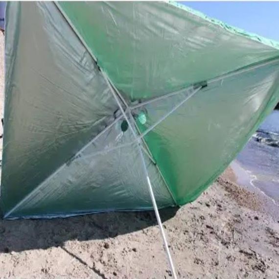 Зонт квадратный с клапаном 3*3м Зеленый