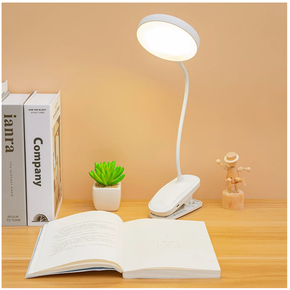 Настільна лампа Desk Lamp USB White Акумулятор 1200 мА·год | Зображення 2