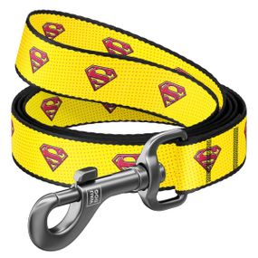 Повідець для собак нейлоновий WAUDOG Nylon, малюнок "Супермен 2", Ш 15 мм, Дов 122 см