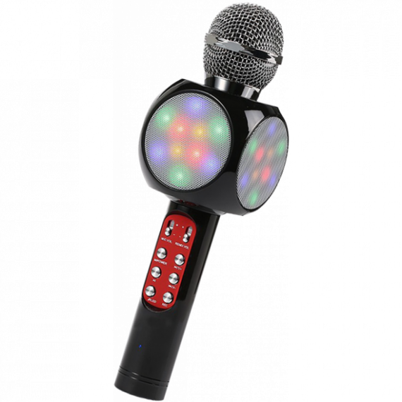 Безпровідний мікрофон караоке bluetooth WSTER WS-1816. JZ-117 Колір чорний | Зображення 7
