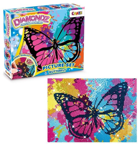 Набір для створення картини Craze Diamondz Метелик зі стразами | Зображення 1