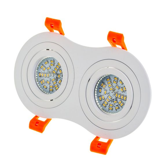 Светильник врезной  поворотный HDL-DT 108/2 MR16 WH