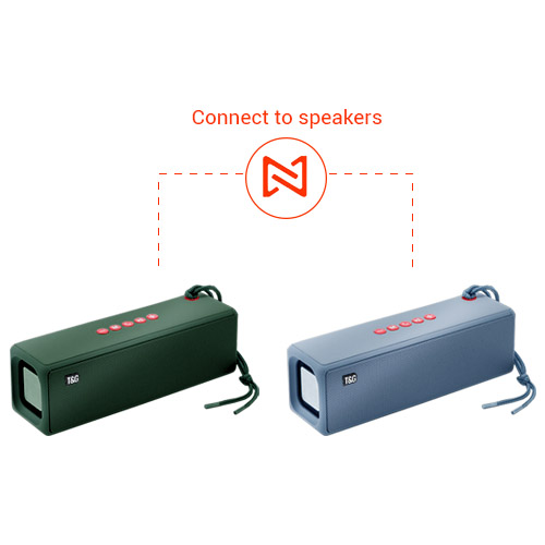 Портативная колонка TG271, Bluetooth, радио, speakerphone, зеленый | Зображення 4