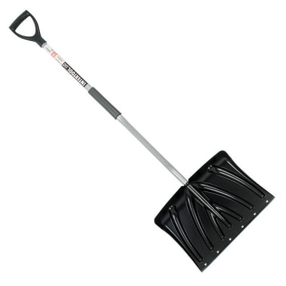Лопата для прибирання снігу 460*340 мм з Z-подібною ручкою 1080 мм INTERTOOL FT-20231