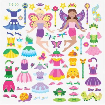 Набор для творчества Melissa&amp;Doug Объемные многоразовые наклейки Феи (MD19414) | Зображення 4
