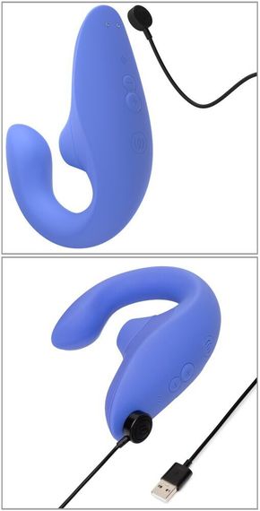 Вакуумний кліторальний стимулятор Womanizer Blend Vibrant Blue | Зображення 4