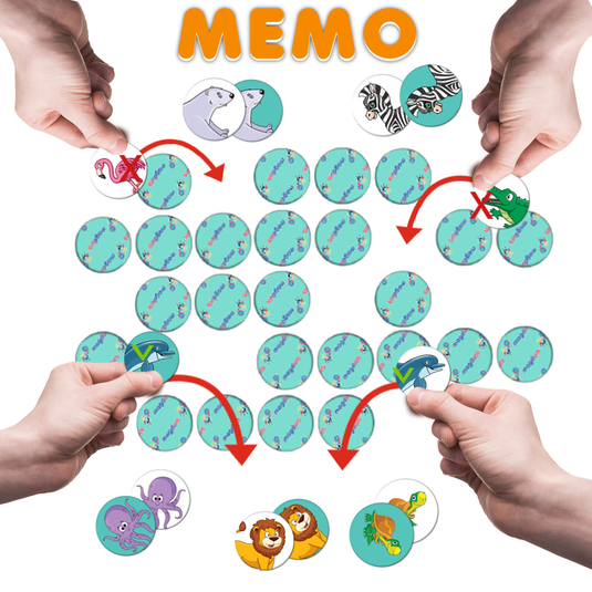 Игра настольная развивающая "Лото + мемо Зоопарк" ME5032-21 EN | Зображення 2