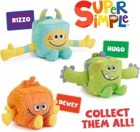 Игрушка для развития сенсорики WowWee Super Simple Плюшевый монстрик Хьюго | Зображення 4