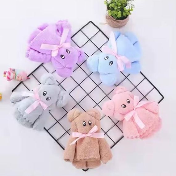 Подарочный набор полотенце Мишка 27*12cm 25-820 Бежевый