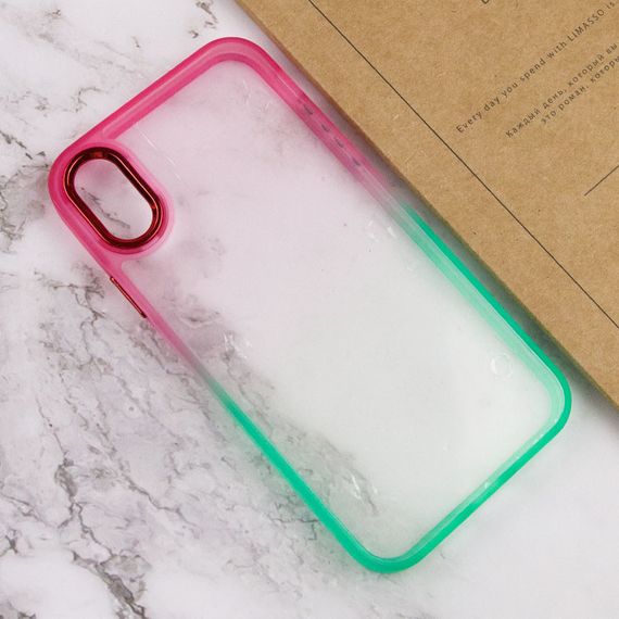 Чохол TPU+PC Fresh sip series для Apple iPhone XS Max (6.5") TPU+PC, Салатовый / Розовый | Зображення 2