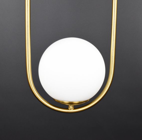 Люстра підвісна на 1 лампочку 26550 Латунь 45-190х15х15 см. | Зображення 3