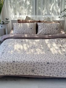 Постельное белье евро Dushka Home Муслин 41035 200х220 см