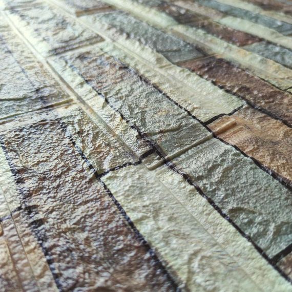 Декоративна 3D панель самоклейка під цеглу Коричневий піщаник 700х770х4мм (340) SW-00000531 | Зображення 2