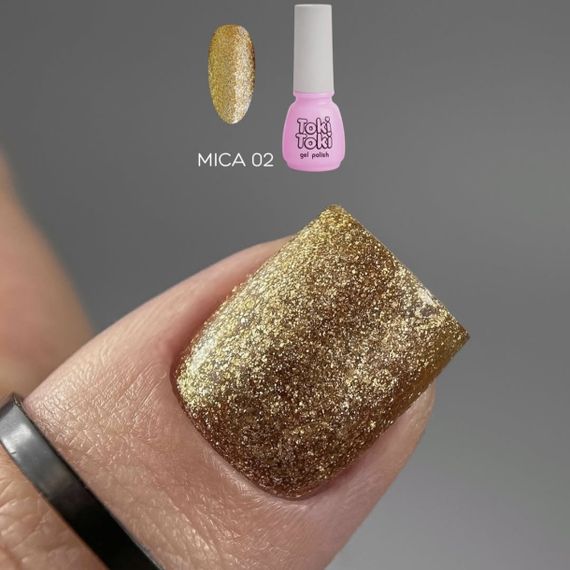 Гель-лак Toki-Toki Mica 02 (желтое золото) 5мл