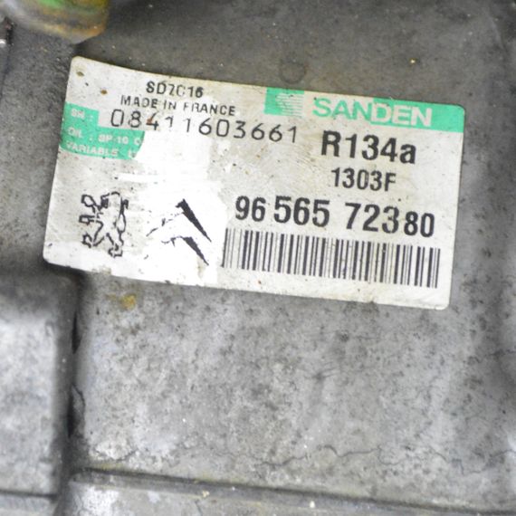 Компресор кондиціонера Peugeot 407 607 2.7 HDI Пежо 9656572380 | Зображення 4
