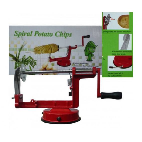 Машинка для резки картофеля спиралью Spiral Potato Chips, устройство прибор для нарезки чипсов спиралью Машинк | Зображення 1