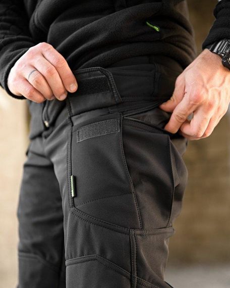 Зимові тактичні штани софтшел REVISION чорні ПП7968 | Зображення 4