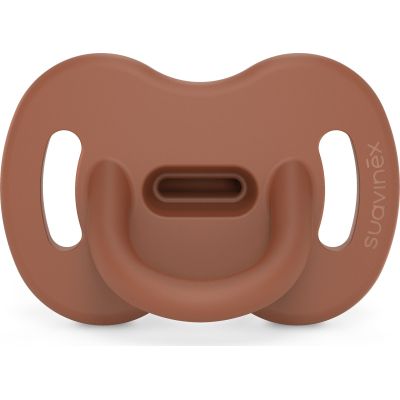 Пустышка Suavinex Colour Essence силиконовая физиологическая, 0-6 мес. коричневая (308094)