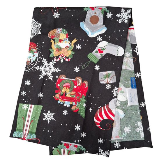 Ранер SoundSleep Charms новорічний водостійкий 35х100 см чорний (2800004658560) | Зображення 6