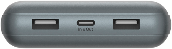 Акумулятор портативний Belkin літій-іонний Power Bank 20000мА·год, 15Вт, 2хUSB-A/USB-C, cірий (BPB012BTGY) | Зображення 9