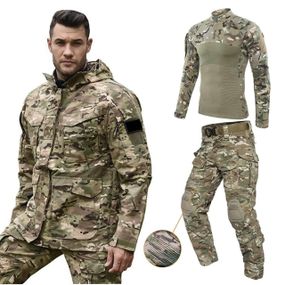 Комплект форми HAN WILD мультикам Курточка + Убакс G4 та Штани G3 з наколінниками